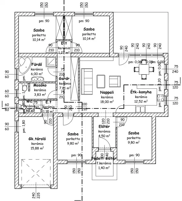 Eladó új építésű családi ház, Nyírtura 5 szoba 113 m² 67.9 M Ft