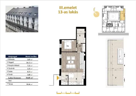eladó új építésű téglalakás, Budapest, VII. kerület