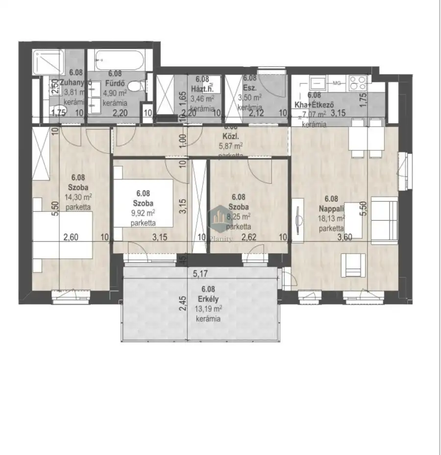 eladó új építésű téglalakás, Budapest, XIII. kerület