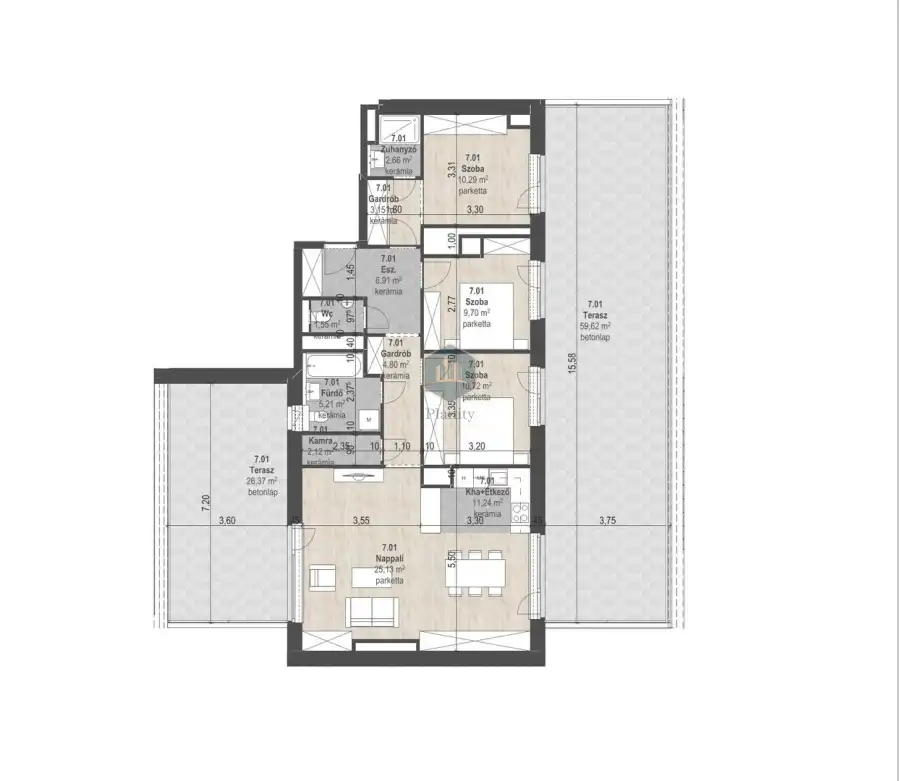 eladó új építésű téglalakás, Budapest, XIII. kerület