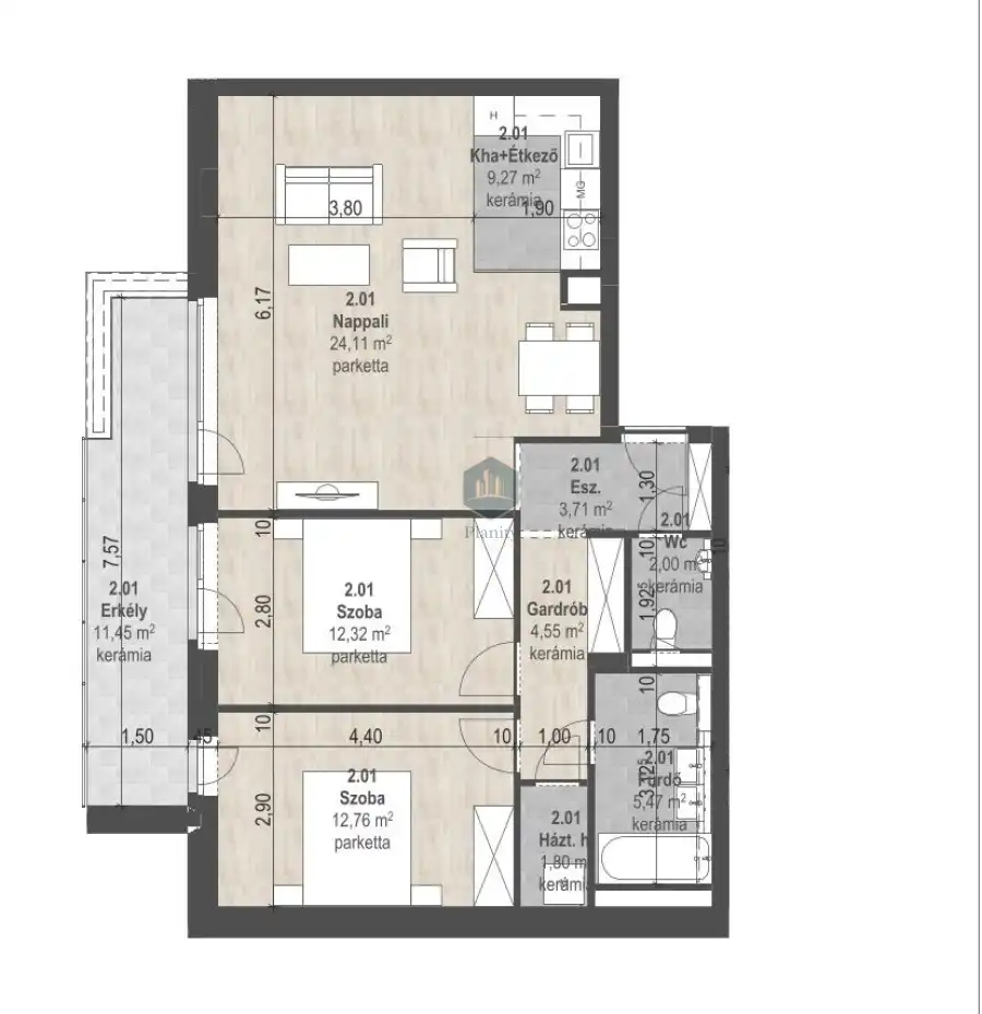 eladó új építésű téglalakás, Budapest, XIII. kerület