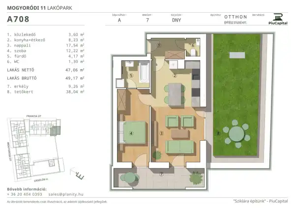 Eladó új építésű téglalakás, Budapest, XIV. kerület 2 szoba 47 m² 92.14 M Ft