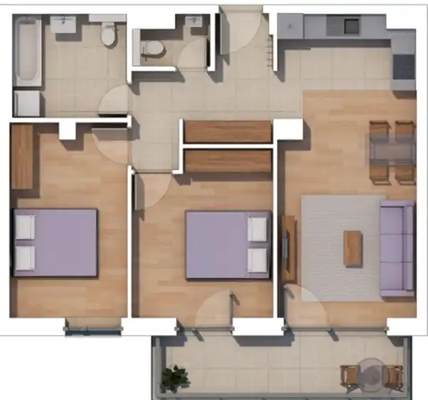 Eladó új építésű téglalakás, Budapest, XIV. kerület 3 szoba 64 m² 103.73 M Ft