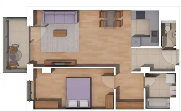 Eladó új építésű téglalakás, Budapest, XIV. kerület 2 szoba 56 m² 94.5 M Ft