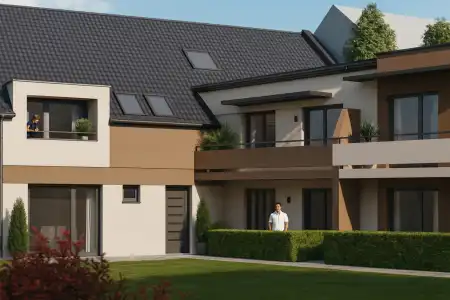 eladó új építésű téglalakás, Jánossomorja