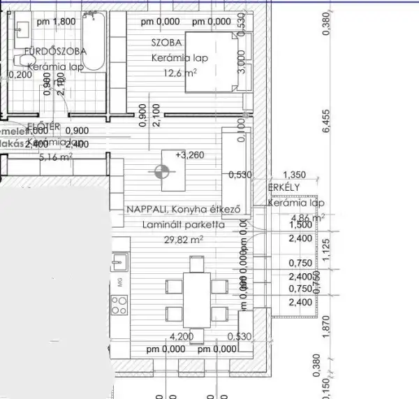 Eladó új építésű téglalakás, Komárom 2 szoba 57 m² 58.15 M Ft