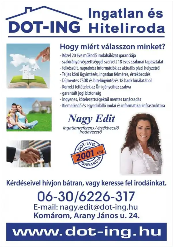 Eladó új építésű téglalakás, Komárom 3 szoba 67 m² 72.2 M Ft