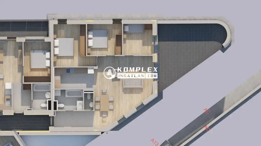 eladó új építésű téglalakás, Oroszlány