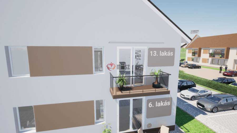 eladó újépítésű téglalakás, Komárom