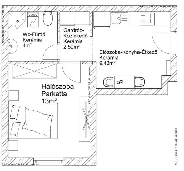 Eladó újépítésű téglalakás, Vác 1 szoba 29 m² 39.15 M Ft