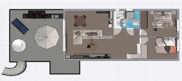 Eladó újszerű családi ház, Tata 1+3 szoba 71 m² 89.9 M Ft